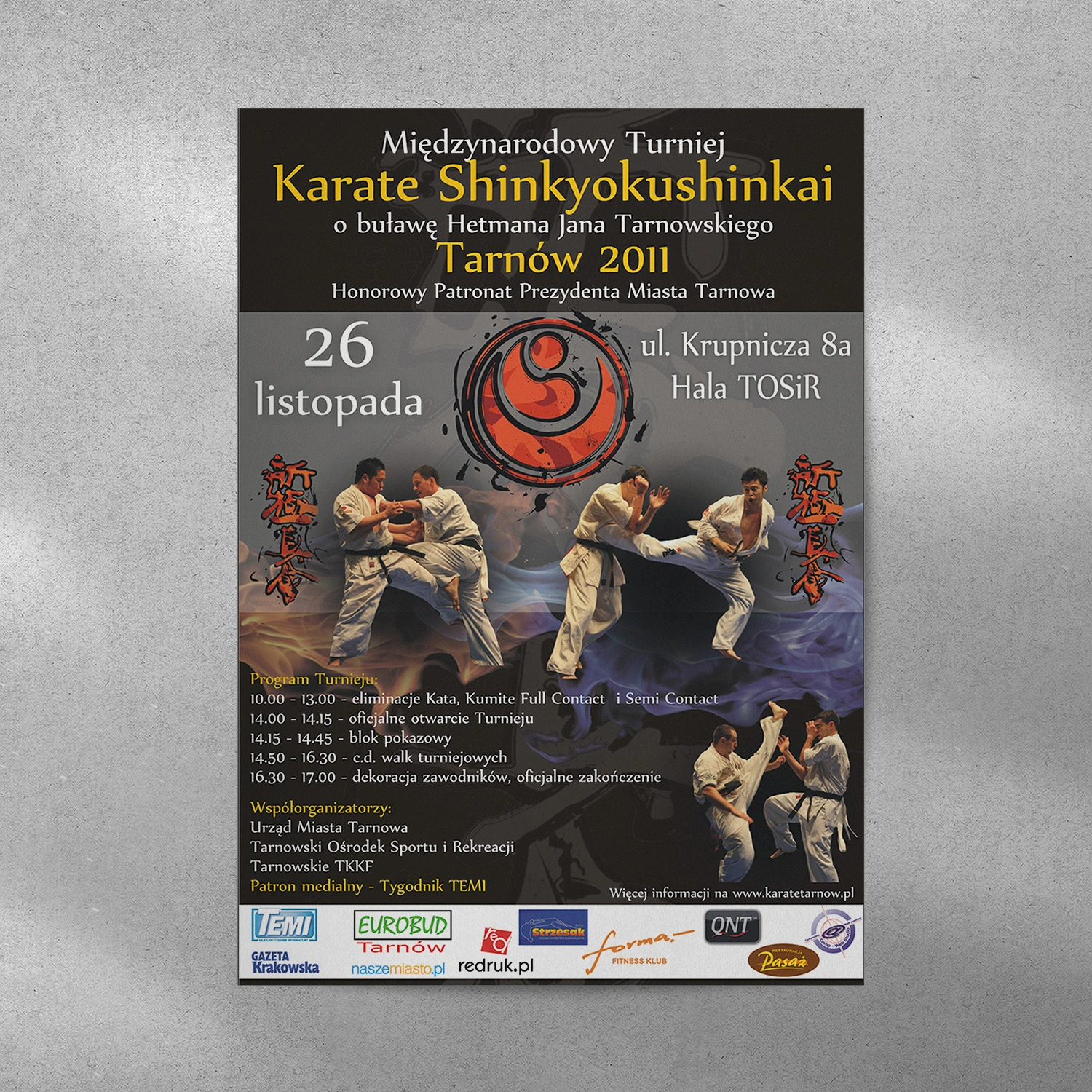 Plakat Karate Tarnów - Międzynarodowy Turniej