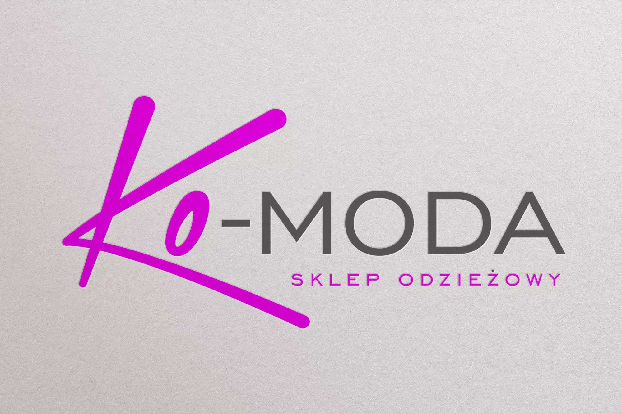 Ko- MODA - wizualizacja loga
